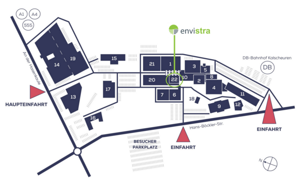 Lageplan euronova CAMPUS Huerth